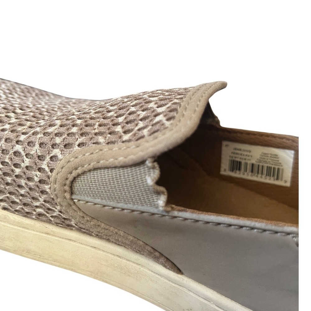 Oluka Womens Slip On Sneakers Tan Leopard Print Mesh Comfort Casual Shoes Sz 7 - Picture 10 of 14